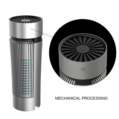 Mini Portable Car Ionizer Air Purifier Hepa Filter Aluminium Alloy Shell