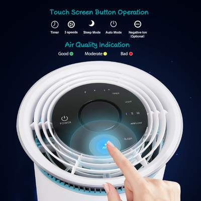 Filter Udara Komersial 24W PM2.5 Pembersih Udara Desktop Kantor yang Disesuaikan