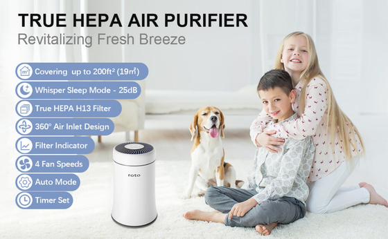 Desktop Mini Anion Air Purifier Dengan Hepa Filter KC Certificate